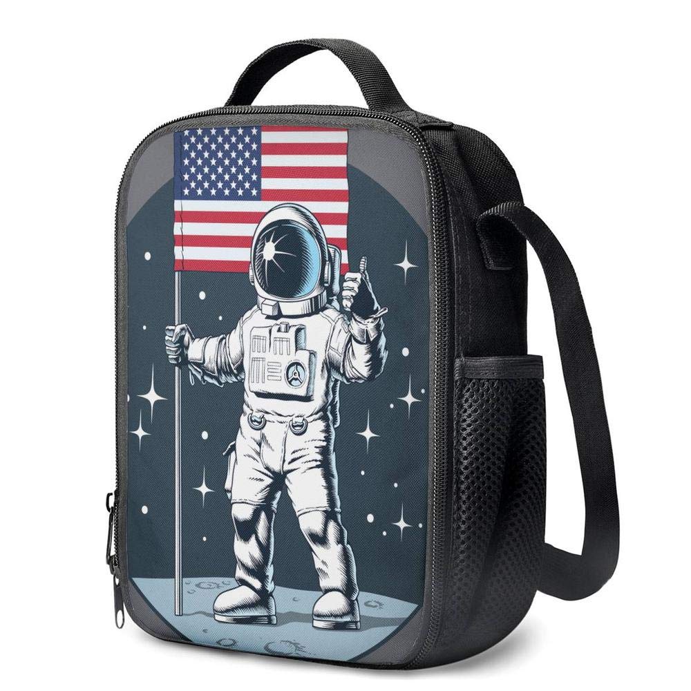 PrelerDIY Basketball Astronaut Lunch Bag Backpack Set Kids Back to