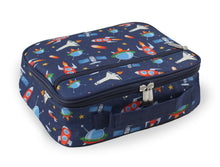 Load image into Gallery viewer, Kids Space Lunch Box Insulated for Little Boys Girls Toddlers Preschool Kindergarten Insulated Supplies for Back to School Supplies Lunchbox with Matching Sandwich Cutter (Outer Space Rocket Ships)
