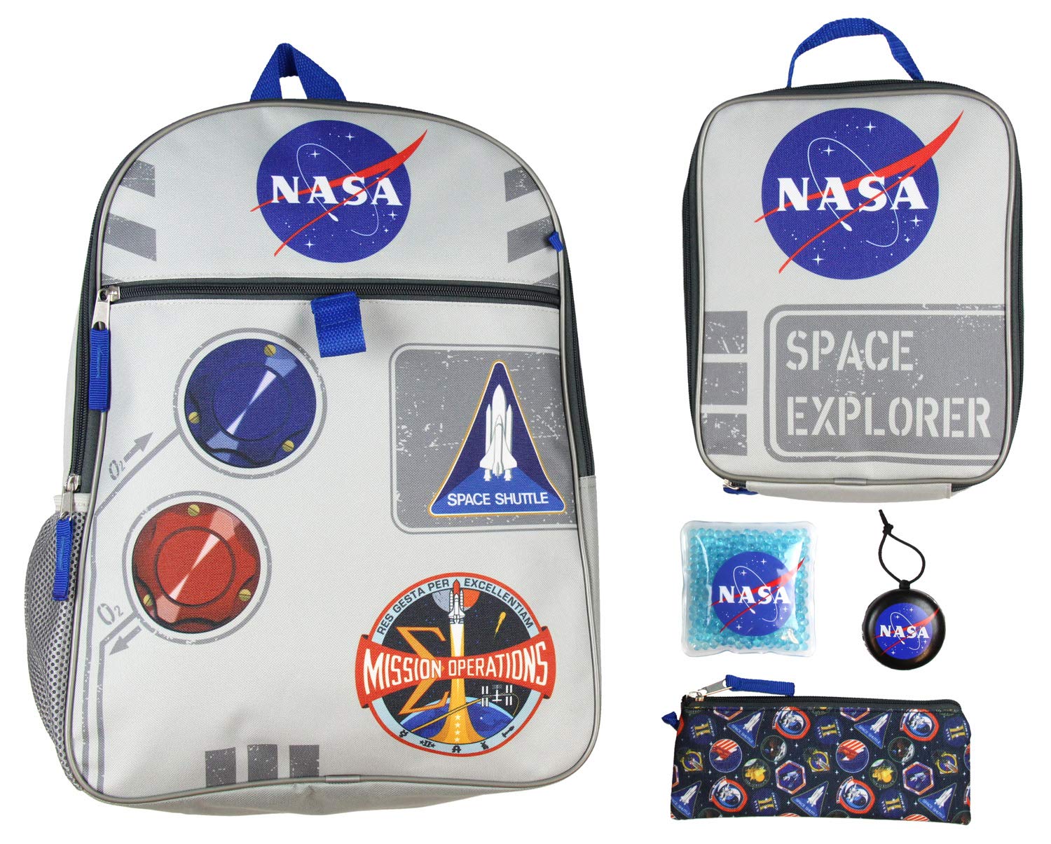 NASA Meatball Logo Backpack, 5-Piece Set