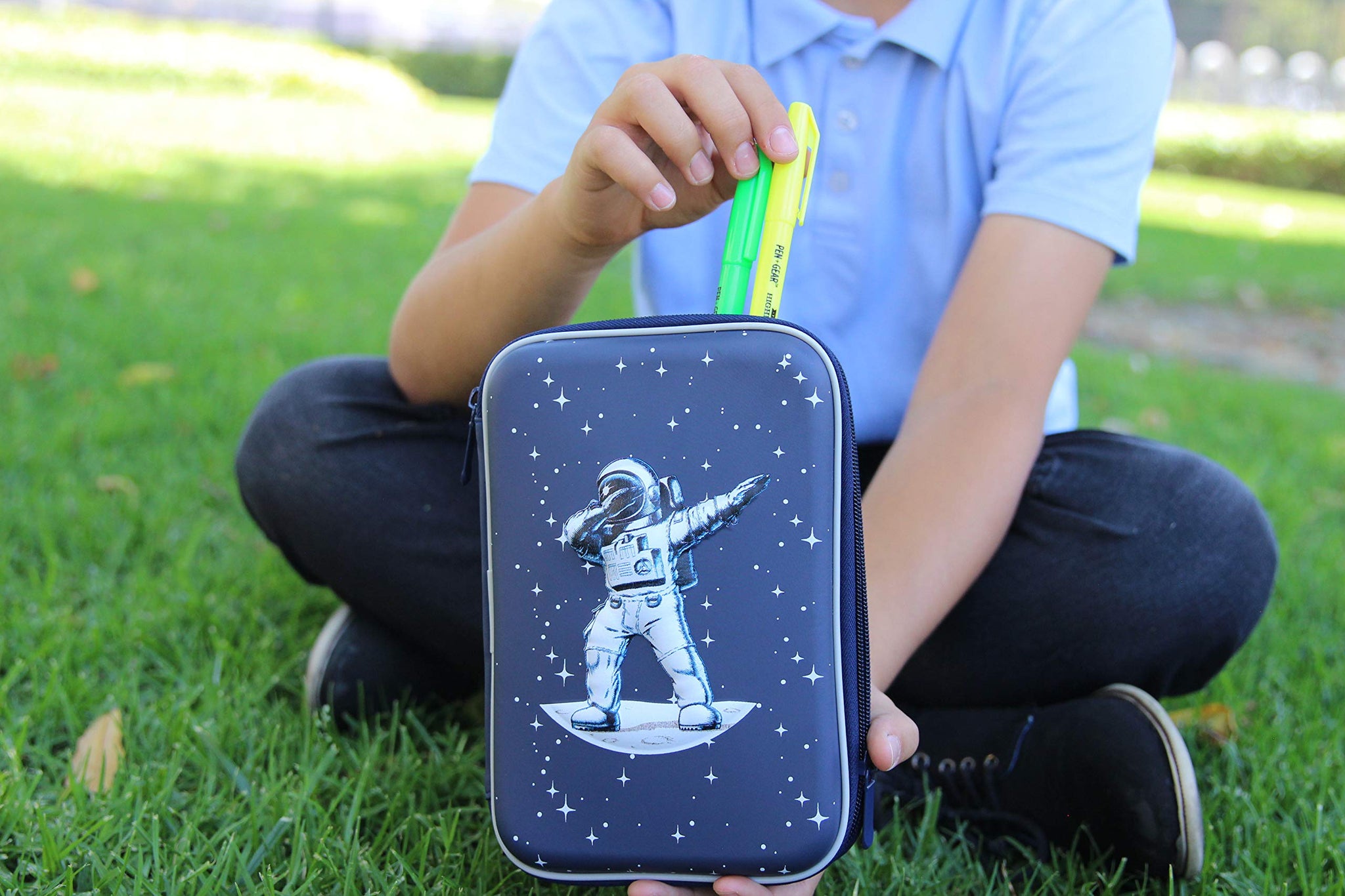 HopnHoppers Space & Astronaut Pencil Case for Kids (Small) at Rs