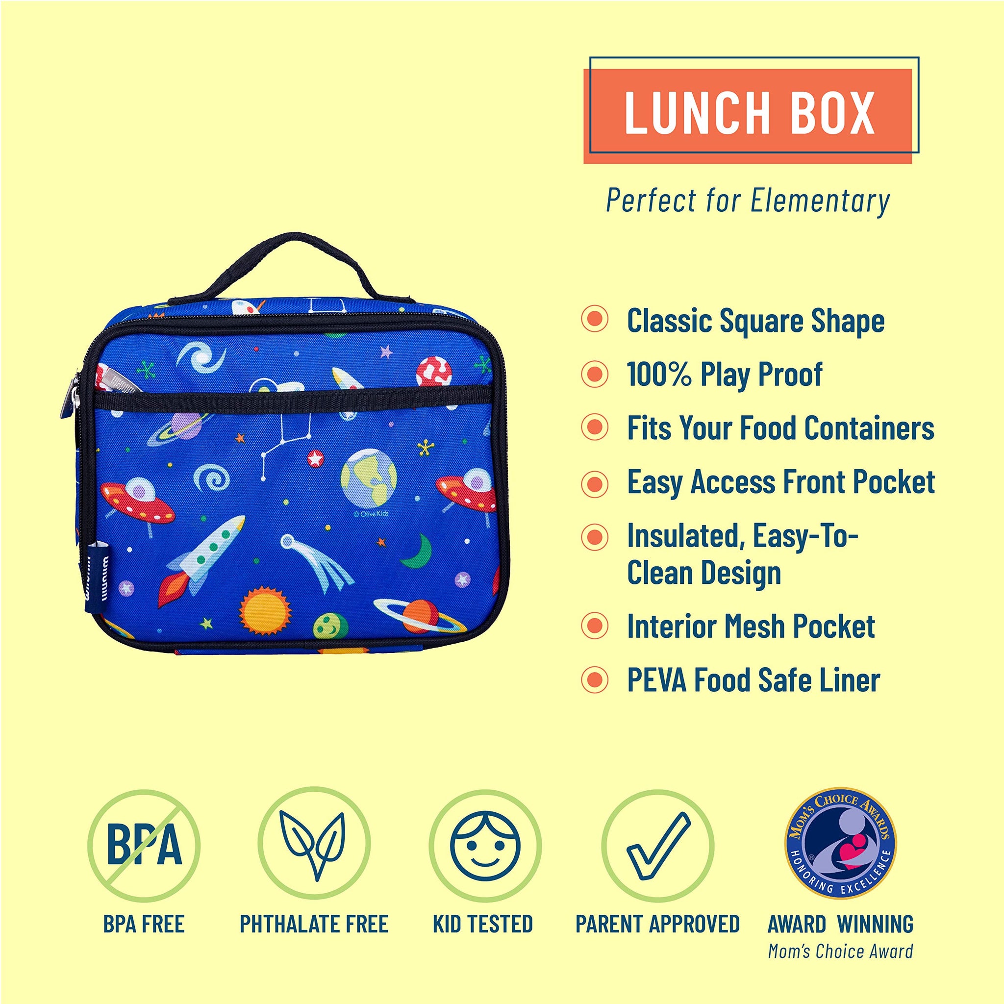 Kids Insulated Lunch Bag for Girls and Boys, Toddler Lunch Box School Kids Lunch  Bag Bento Box Daycare Lunch Box Picnic Cooler Tote Bag Easy Clean Fabric  for Hot or Cold Snacks